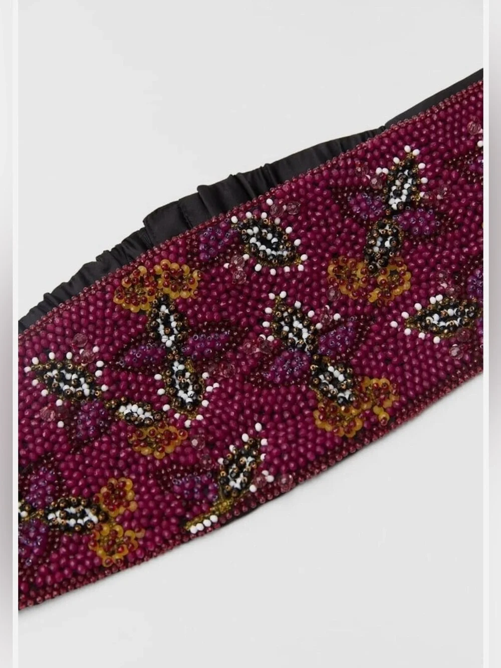 ZARA WOMEN Beaded Sash Belt 7521 037 611